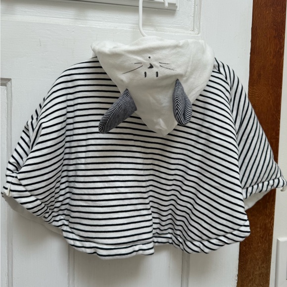 Petit Bateau Striped Cotton Cape (Toddler/Baby) - One Size - Picture 1 of 7